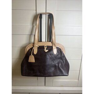 PETUSCO Spanish Genuine Leather Made in Spain Brown Doctor Style Shoulder Bag